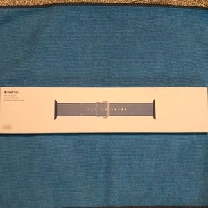 Apple Watch Woven Nylon Band (Navy/Tahoe Blue)